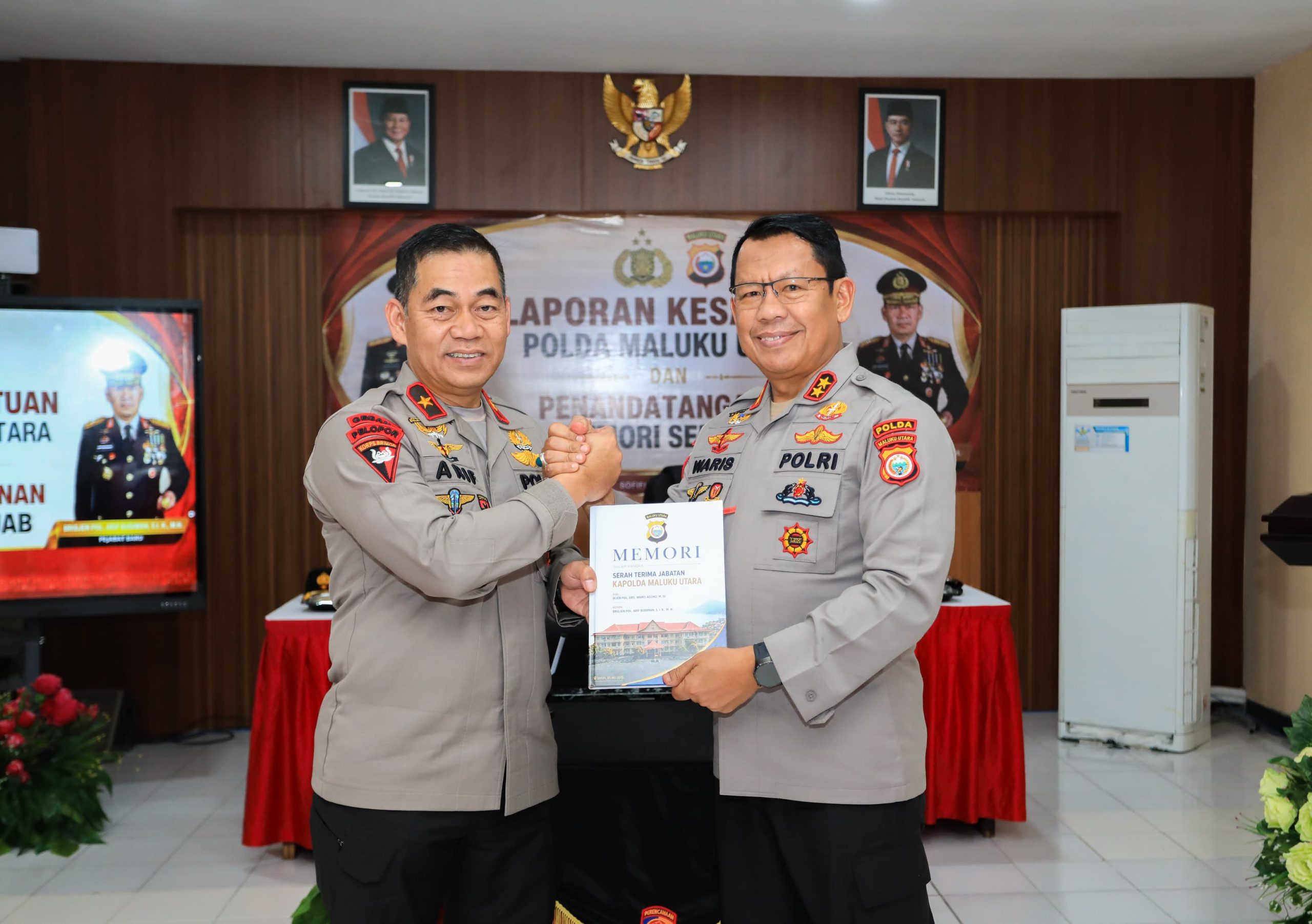 Foto : Suasana serah terima peta tantangan dan dukungan jajaran