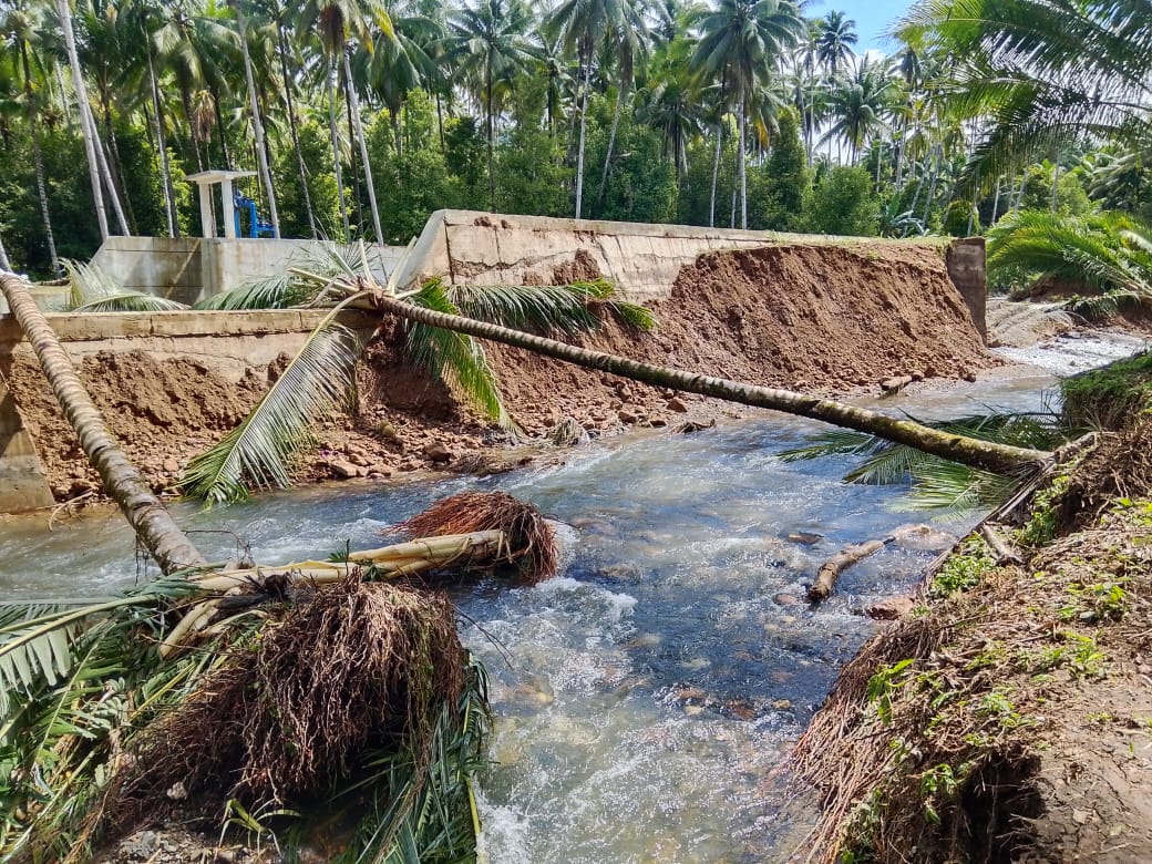 Foto: Bendungan Sangowo Barat , Kecamatan Morotai Timur/ Trendingmalut.Com