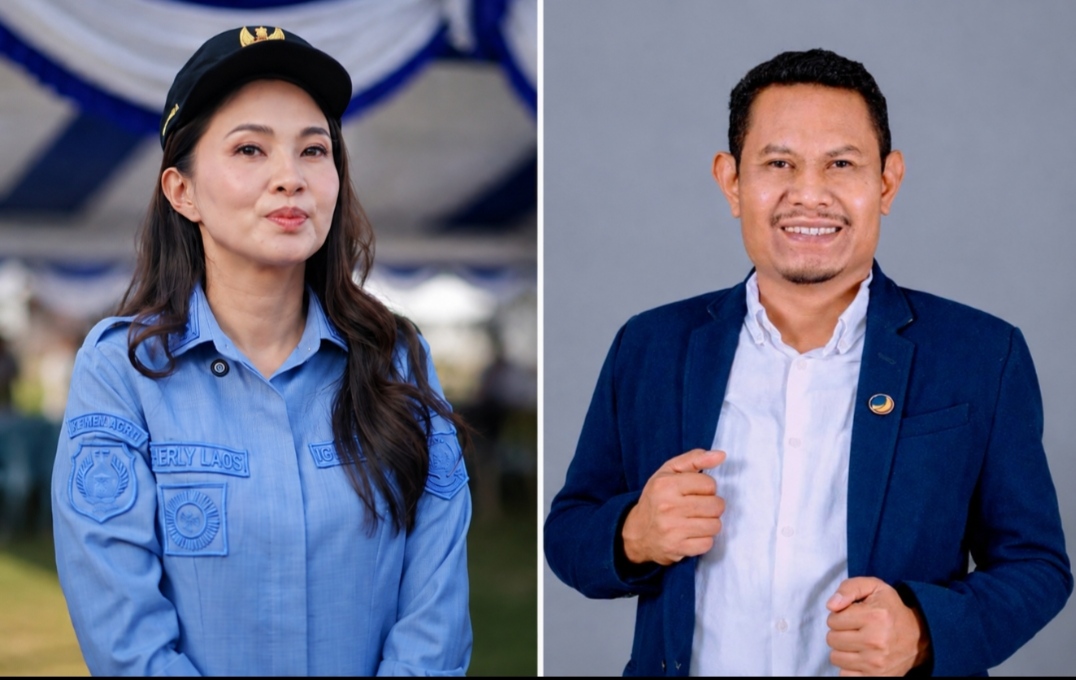Foto: Sherly Tjoanda Gubernur Malut dan Munadi Kilkoda Wakil Ketua DPRD Halmahera Tengah