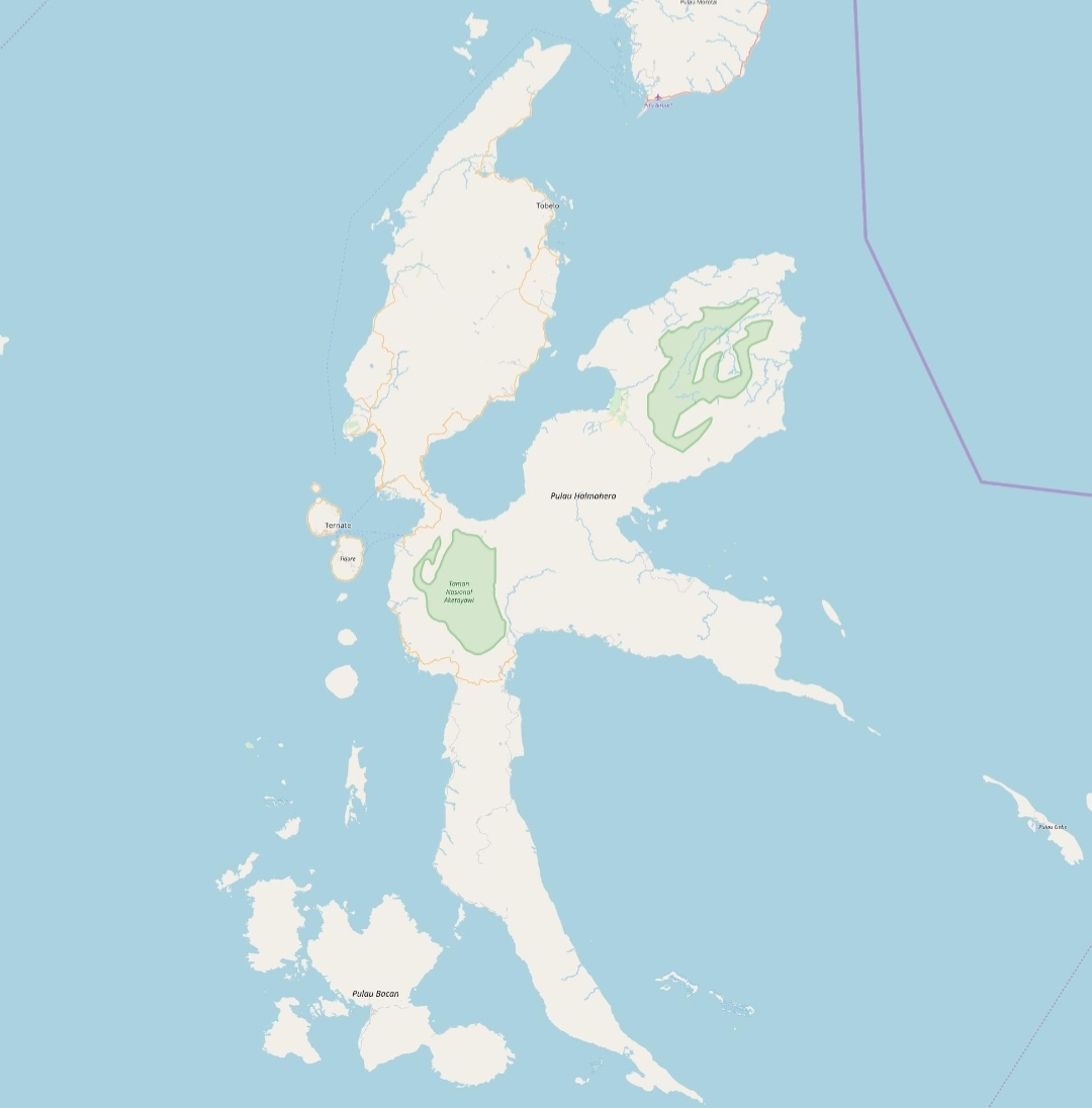 Foto: Peta Pulau Halmahera
