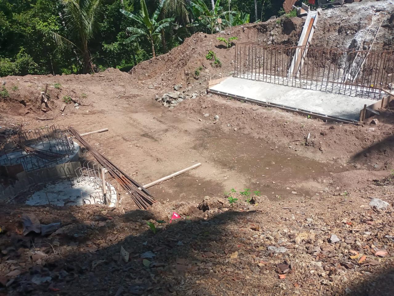 Foto: Progres pekerjaan jembatan Ake Busale jalan Saketa-Dehepodo