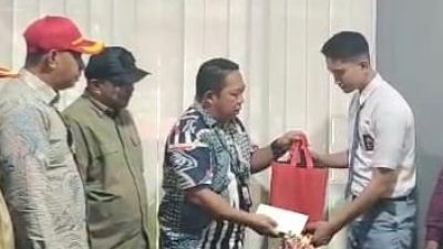 Foto: Suasana pelepasan anggota paskibra tinggkat nasional Oleh Rizal Marsaoly Sekot Ternate